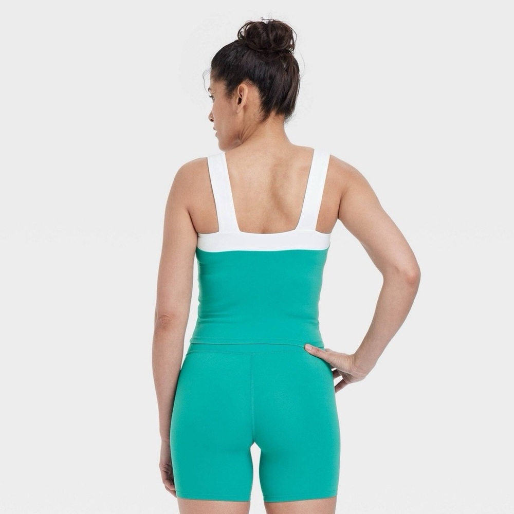All In Motion Target Teal and White Activewear Set